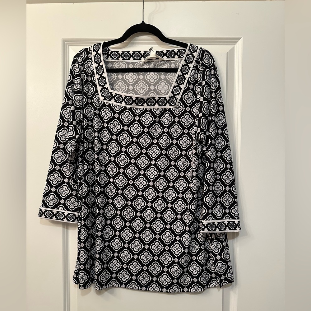 Magnolia Grace Mariana Square Neck Knit Top Size XXL - NWT
